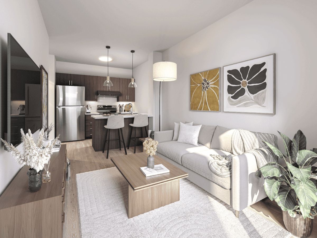 An apartment suite at The Albright in East Hamilton, Ontario.